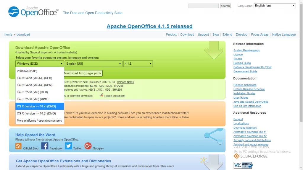 download open office for mac